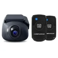 Compustar - DroneMobile XC-LTE Dash Cam with 1-Way Remote Start Bundle - Installation Included - Black - Front_Zoom