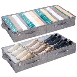 Vicyak - 2 Pack Under Bed Storage Containers 32L - Gray