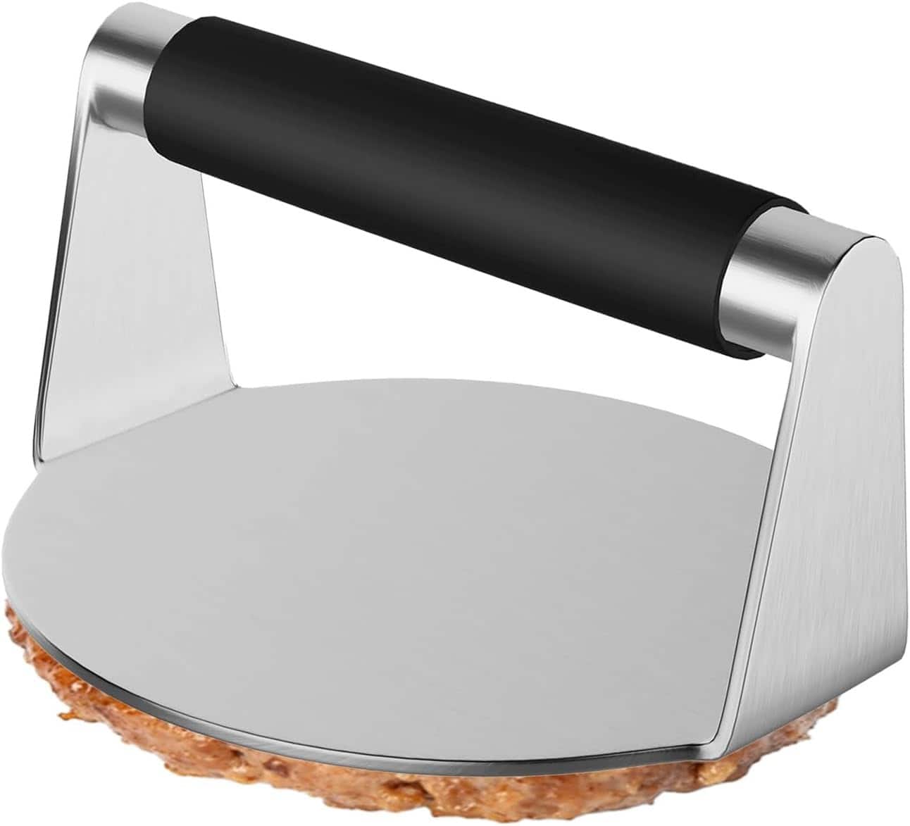 MOSZAR LLC - 5.5" Stainless Steel Smash Burger Press, Heavy Duty, Griddle Use