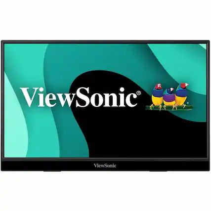 Front. ViewSonic - VX1655-4K 15.6" IPS LED UHD Portable Monitor (USB-C, Mini HDMI) - Black.