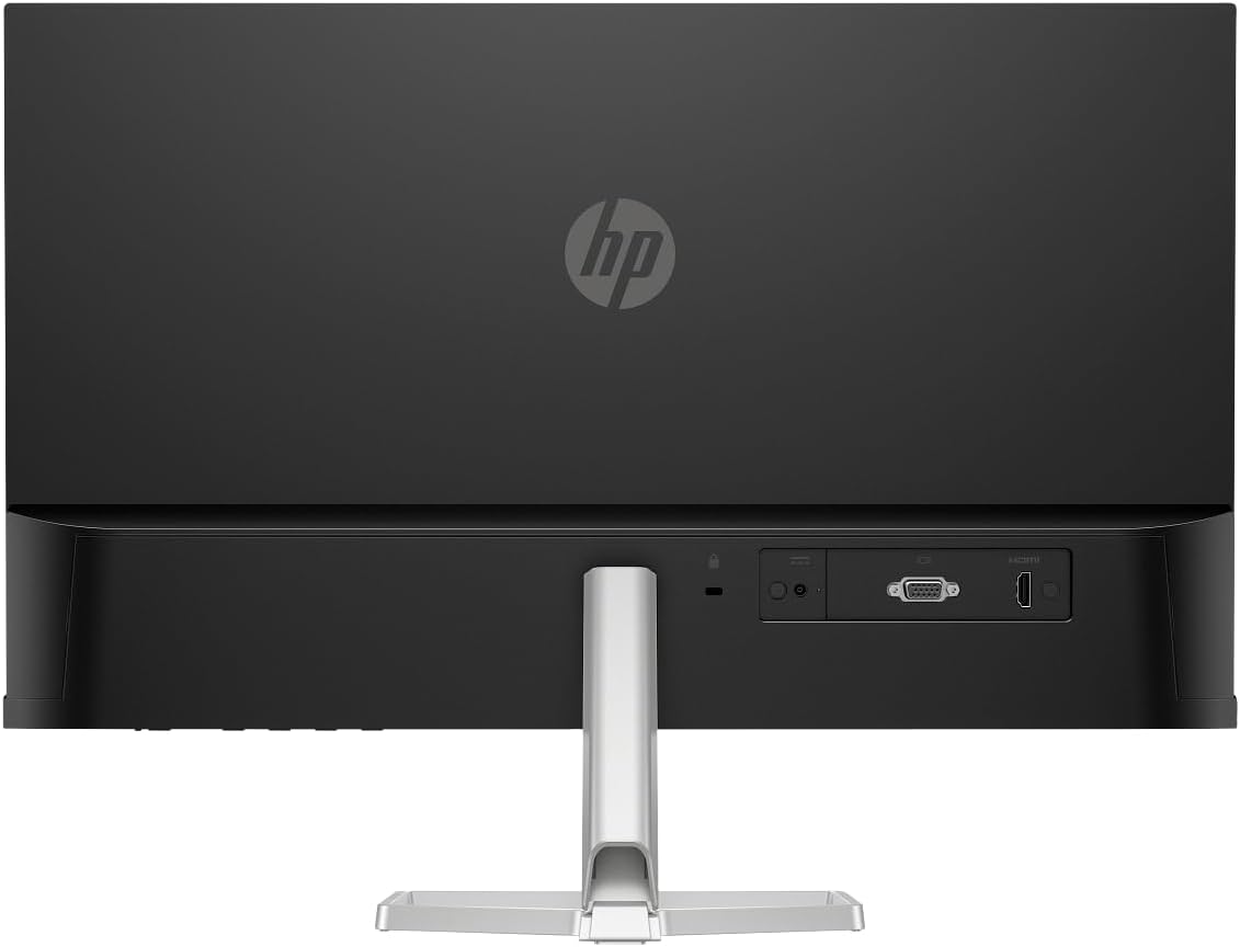 Alt View 1. HP - HP Series 5 24" FHD IPS Monitor with 300 nits Brightness, Flicker Free, Anti-Glare, VGA & DKZ Hub, Black/Silver 2 Pack - Black/Silver.