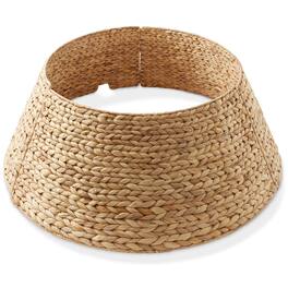 Casafield - Water Hyacinth Christmas Tree Collar with Cord Cut Out - Natural