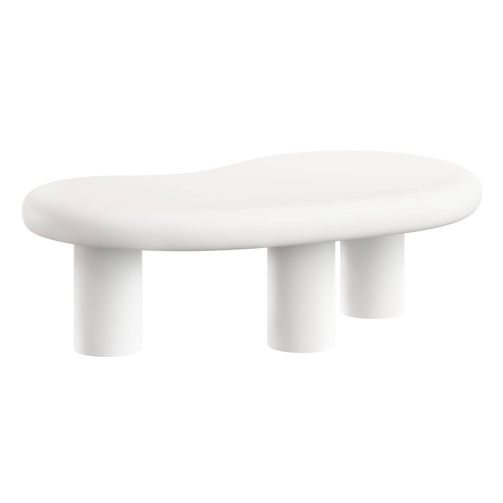 Alt View 5. Modway - Elowen Outdoor Patio Coffee Table by Modway - White.