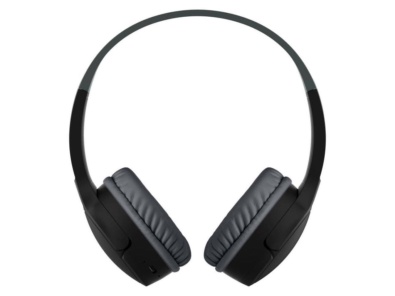 Alt View 4. Belkin - Belkin AUD002btBKV3 SoundForm Mini Wireless On-Ear Headphones for Kids - Black - Black.