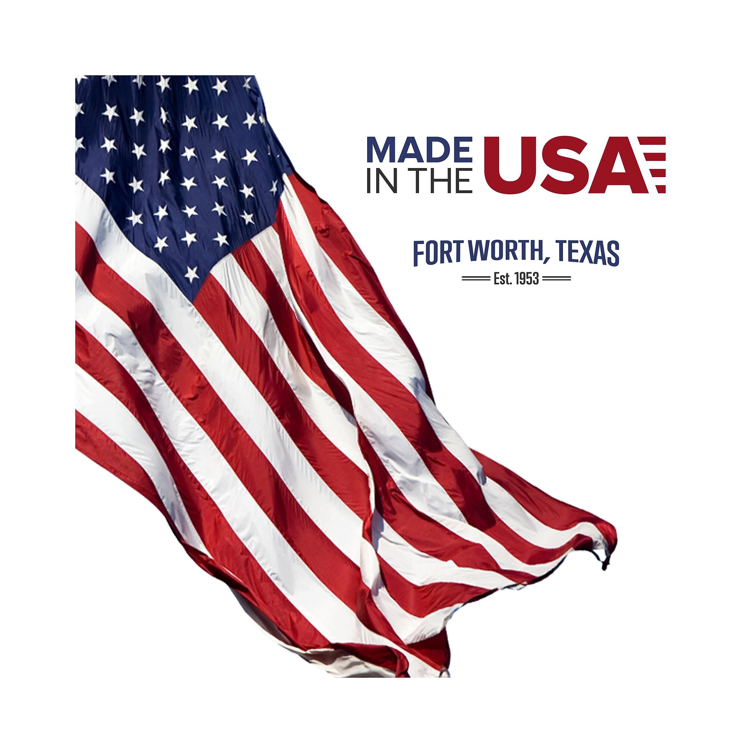 MADE IN THE USA  
FORT WORTH, TEXAS  
Est. 1953