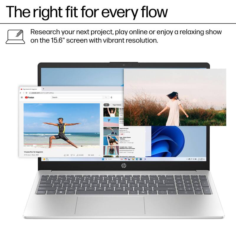 The right fit for every flow

Research your next project, play online or enjoy a relaxing show on the 15.6" screen with vibrant resolution.