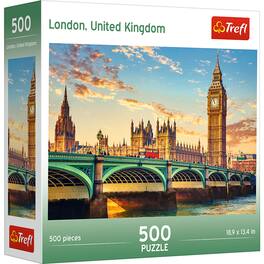 Trefl - Red 500 Piece Jigsaw Puzzle - London United Kingdom