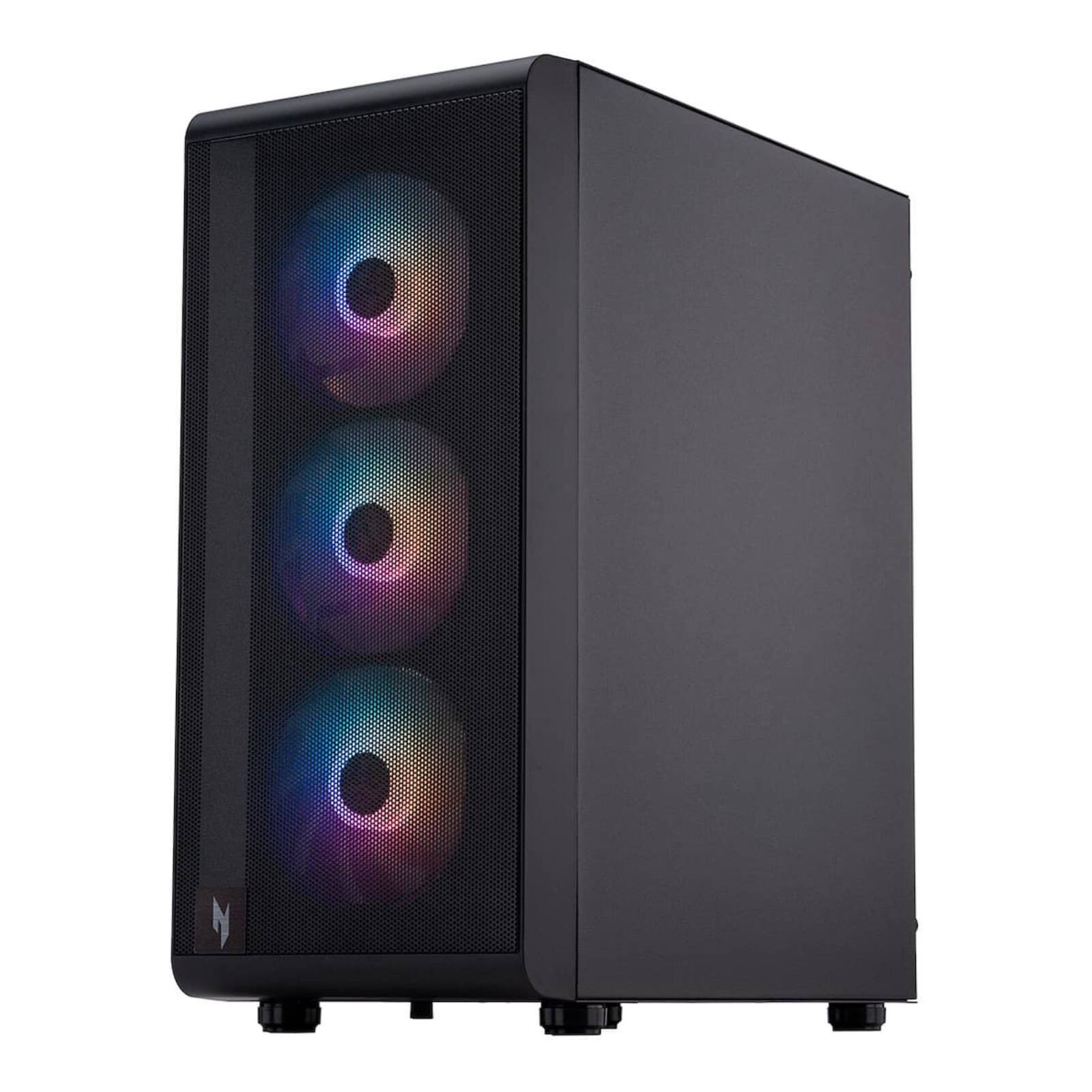 Alt View 7. Acer - Acer Nitro 60 N60-180-UB33 Gaming Desktop | AMD Ryzen 9 7900 | 32GB RAM | 1TB SSD NVIDIA GeForce GTX 5070 - Black.