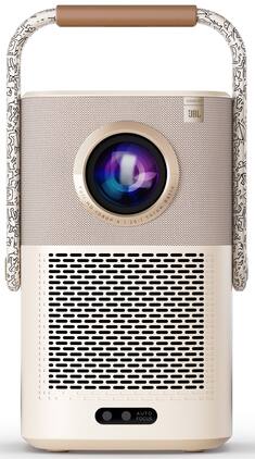 Yaber - T2 Plus Portable Projector, 240 ISO,1080P, JBL Dolby Audio, Auto Focus & Keystone, Co-brand Keith Haring - Cream