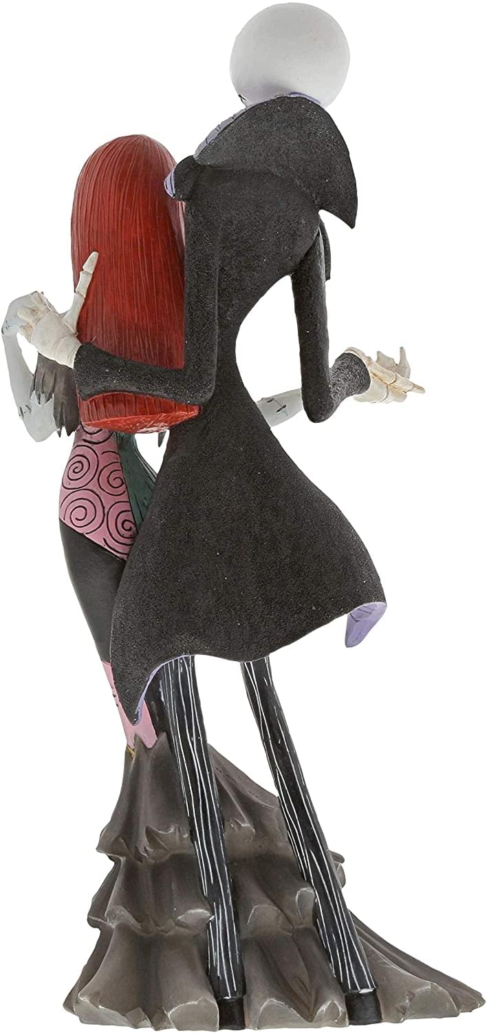 Alt View 1. Disney - Nightmare Before Christmas Jack & Sally 8.74 Inch Enesco Statue - Yellow.