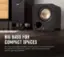 Polk Big Bass for Compact Spaces: The ES8 subwoofer provides punchy bass in a small footprint. It's perfect for bedrooms, dorms, small apartments, and gaming systems.