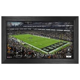 Highland Mint - Las Vegas Raiders 12" x 20" 2024 Signature Gridiron Panoramic Framed Photo - Multicolor