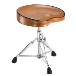 Unique Bargains - Drum Throne Adjustable Drum Seat, Anti-Slip Base Swivel Drum Chair for Adult & Teen Drummers - Brown