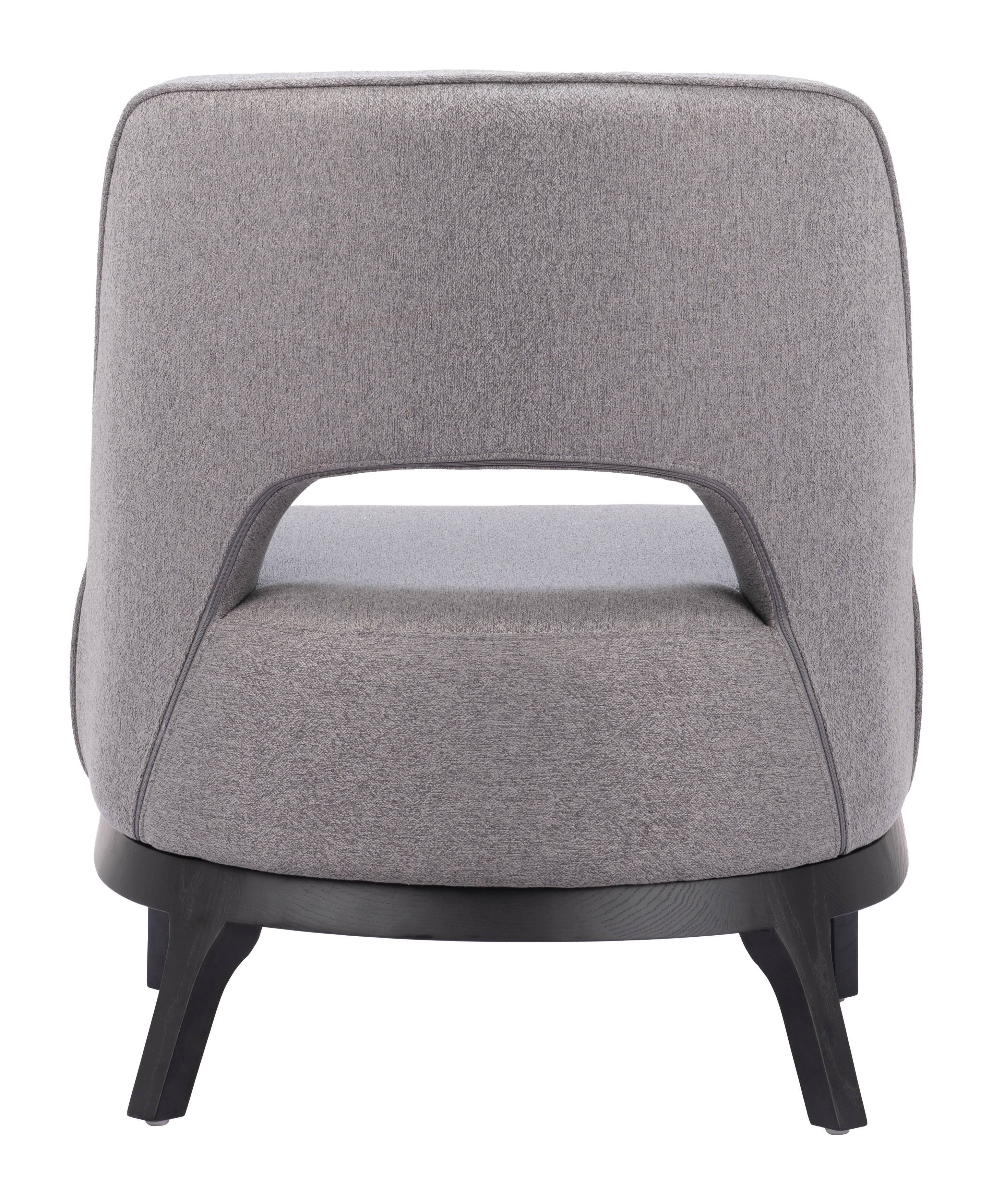 Alt View 2. Hivvago - Mistley Accent Chair Gray - Gray.