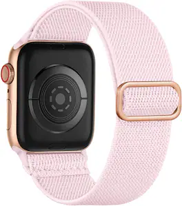 Core Tech - Stretchy Solo Loop Watch Band for Apple Watch 42/44/45/46/49mm - Light Pink