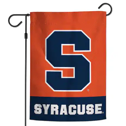 Front. WinCraft - Syracuse Orange 12" x 18" Applique Garden Flag - Multicolor.