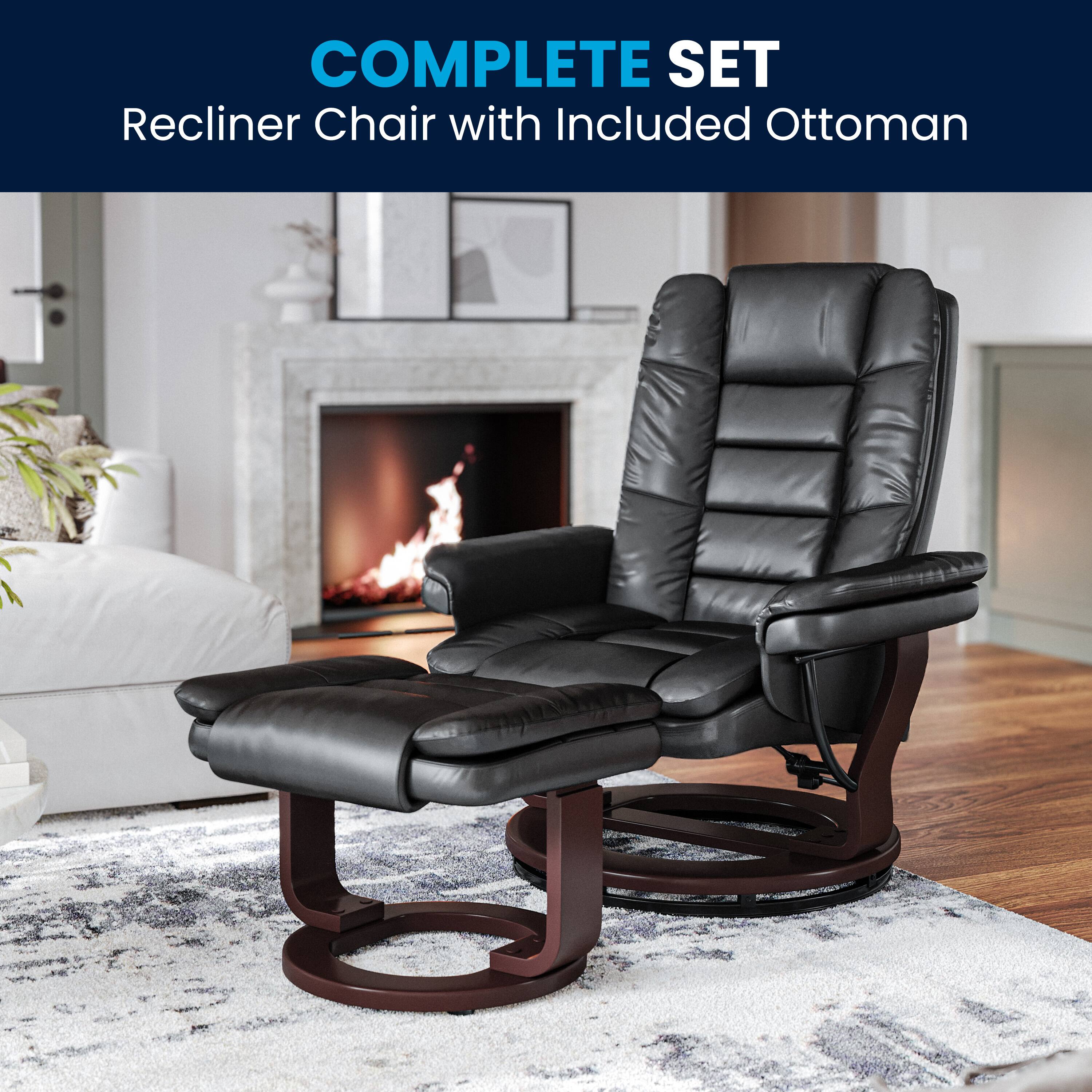 COMPLETE SET  
Recliner Chair with Included Ottoman