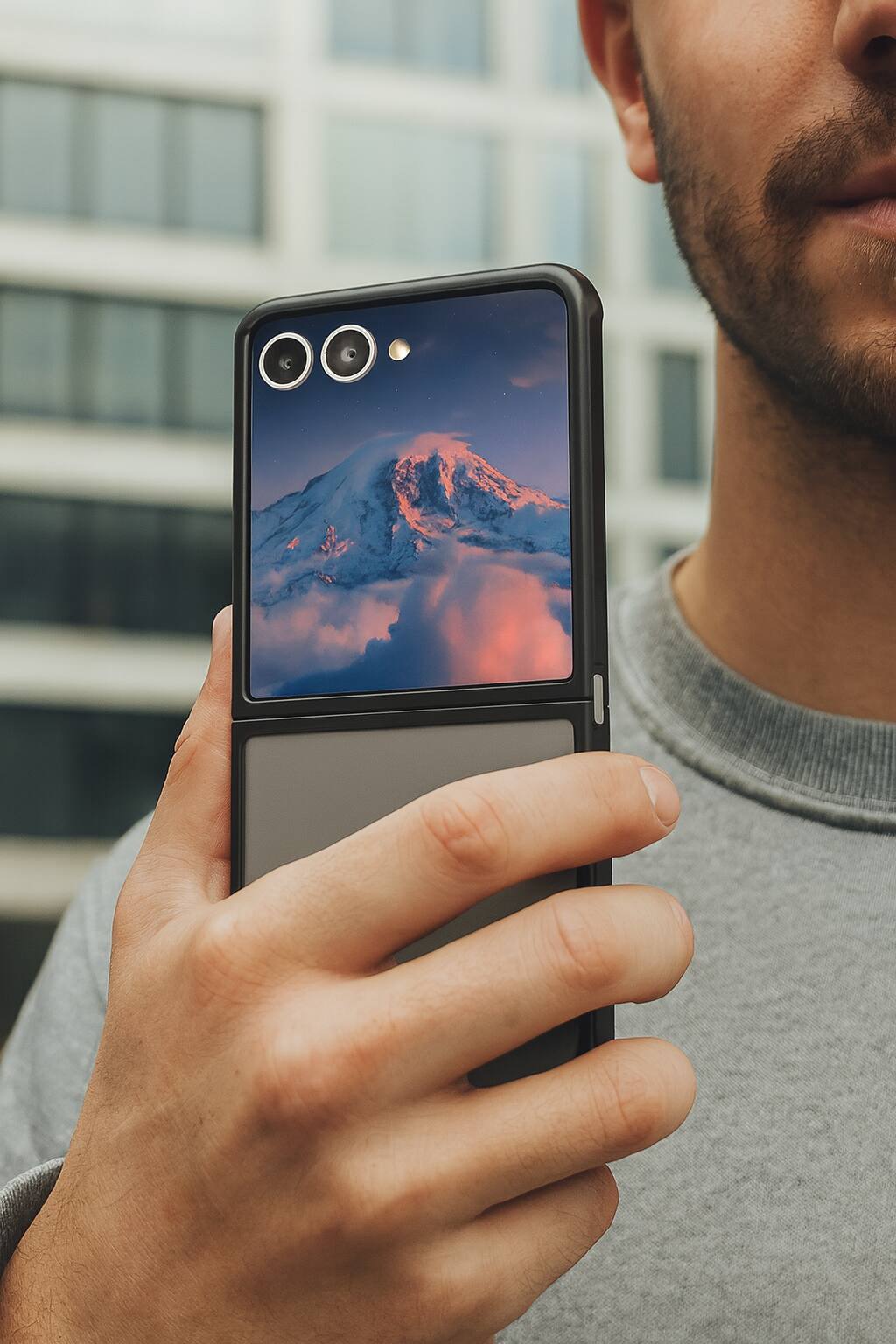 Alt View 4. Sahara - Venture Series Matte Case for Samsung Galaxy Z Flip7 - Scorpion Black.