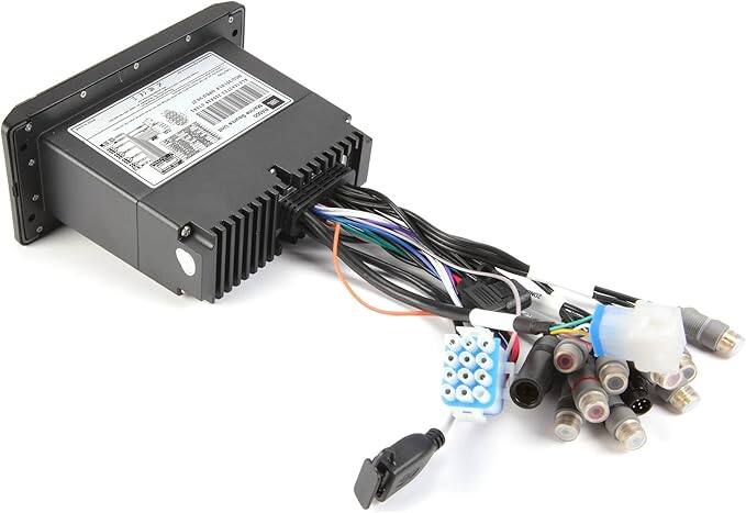 Angle. JBL - JBL -R4500 AM/FM, 4Ch High Power, Bluetooth  DIN Style Radio w/ Color LCD Screen / Zone control - Black.