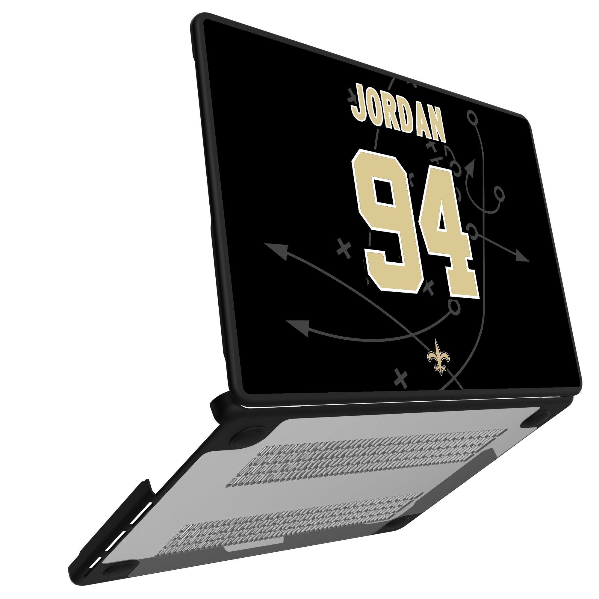 Alt View 1. Keyscaper - Cameron Jordan New Orleans Saints MacBook Case - Air 15 in - Multicolor.
