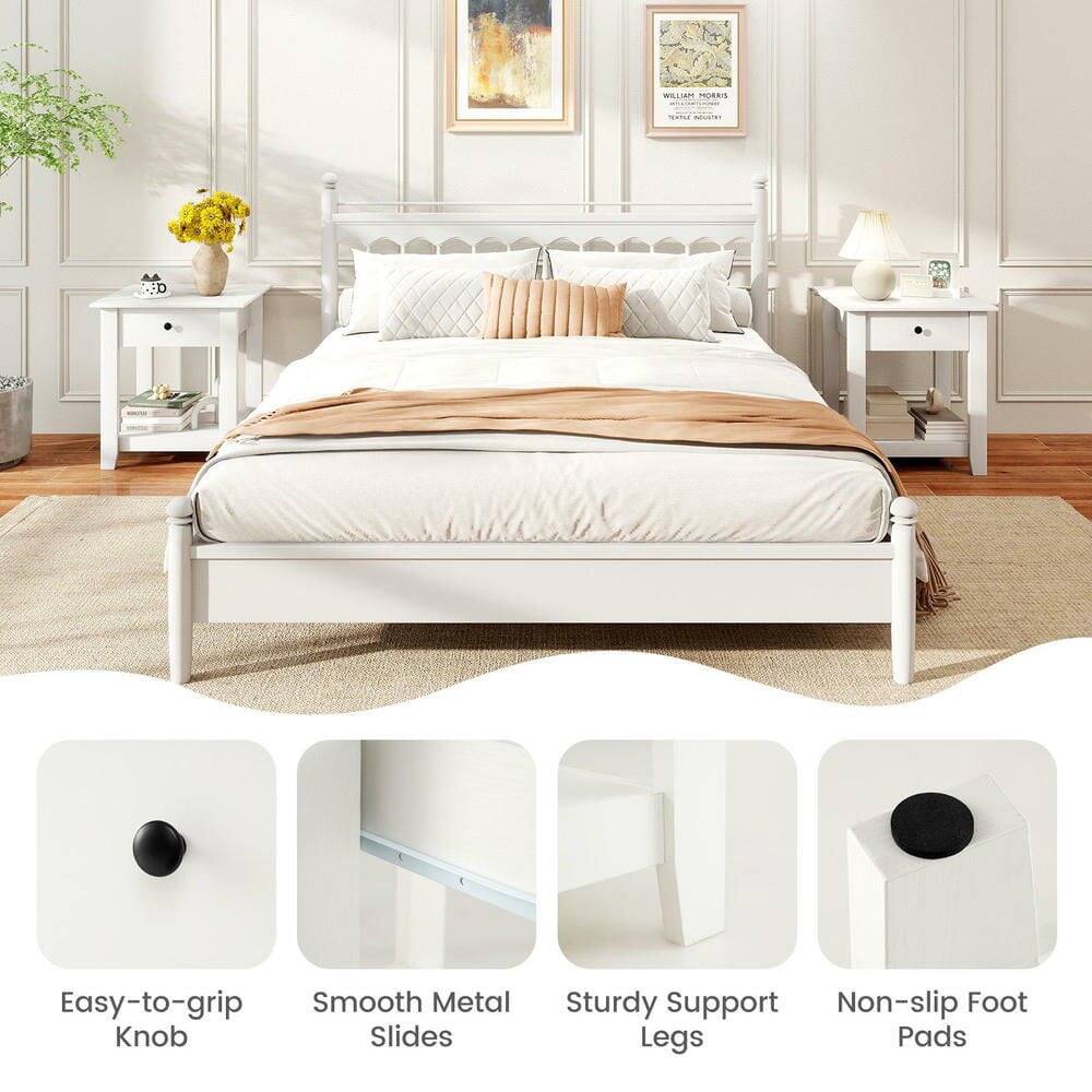 WILLIAM UERS D Easy-to-grip Smooth Metal Knob Slides Sturdy Support Non-slip Foot Legs Pads