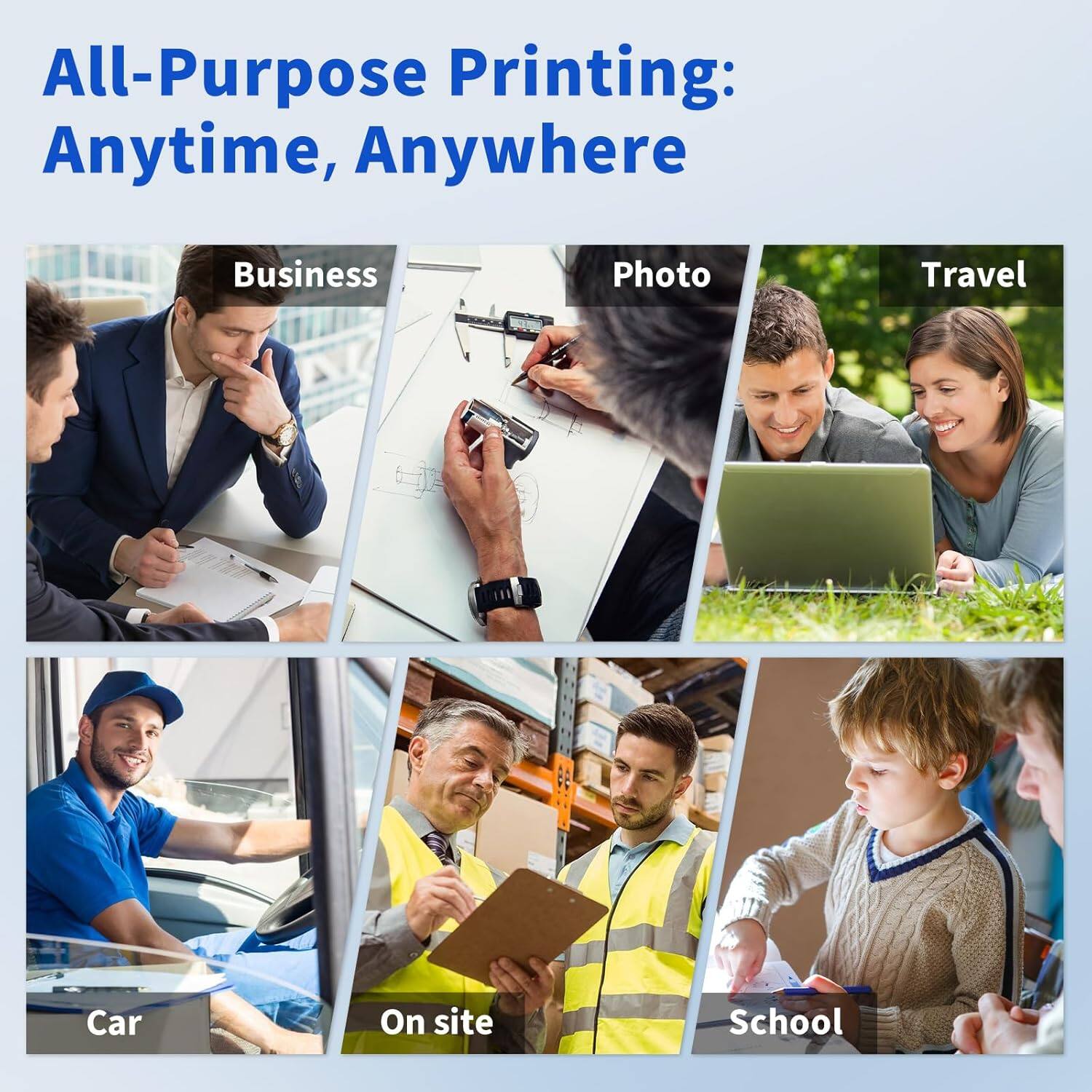 All-Purpose Printing: Anytime, Anywhere Business Photo Travel Car On site School