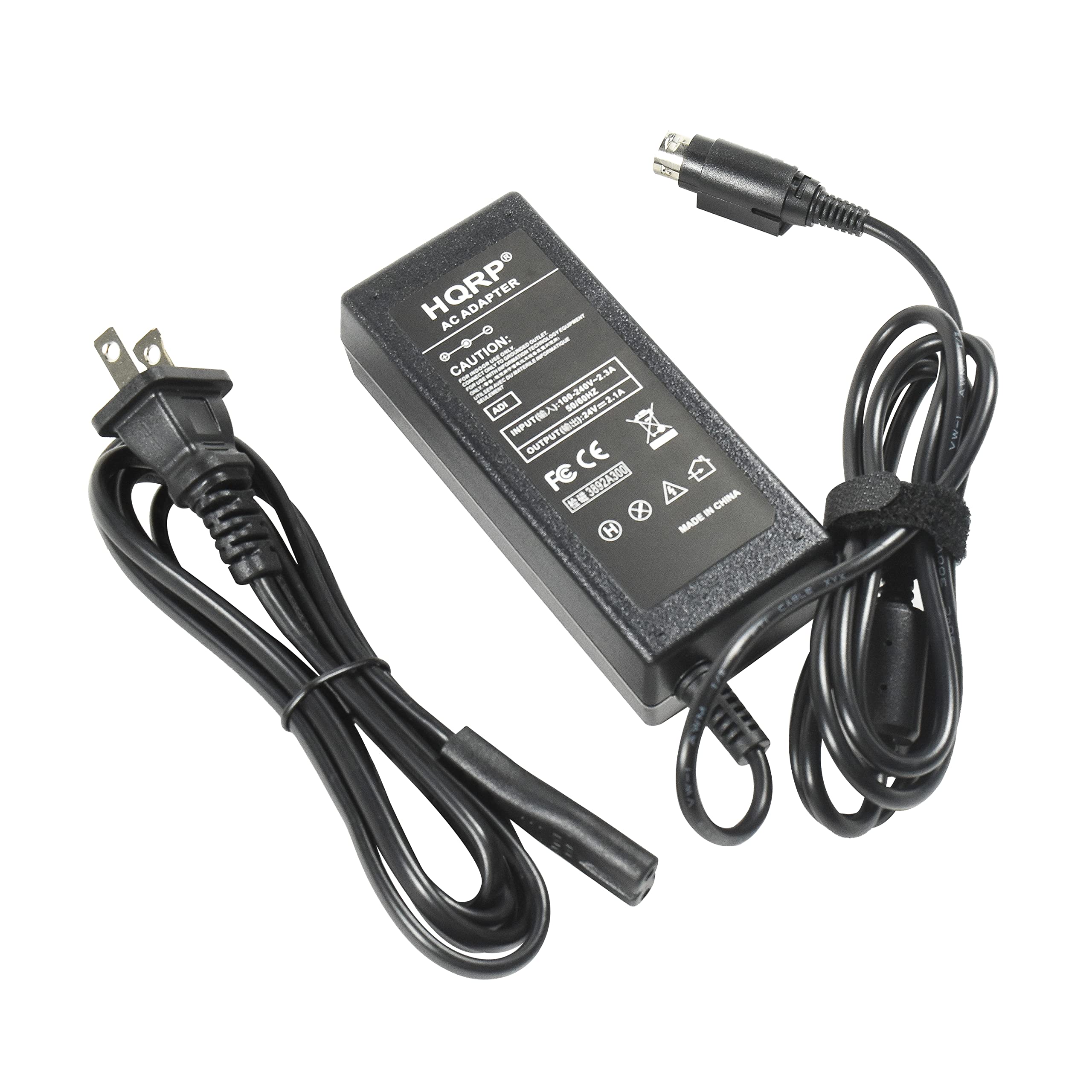 AC ADAPTER  
CAUTION:  
INPUT: 100-240V~ 50/60Hz 0.2A  
OUTPUT: 12V 2.5A  
INPUT: 100-240V~ 50/60Hz 0.2A  
OUTPUT: 12V 2.5A  
CE  
MADE IN CHINA