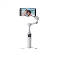 Insta360 - Flow 2 AI Tracker Bundle Gimbal Stabilizer for Smartphones - Stone Gray - Front_Zoom