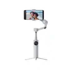 Front. Insta360 - Flow 2 AI Tracker Bundle Gimbal Stabilizer for Smartphones - Stone Gray.