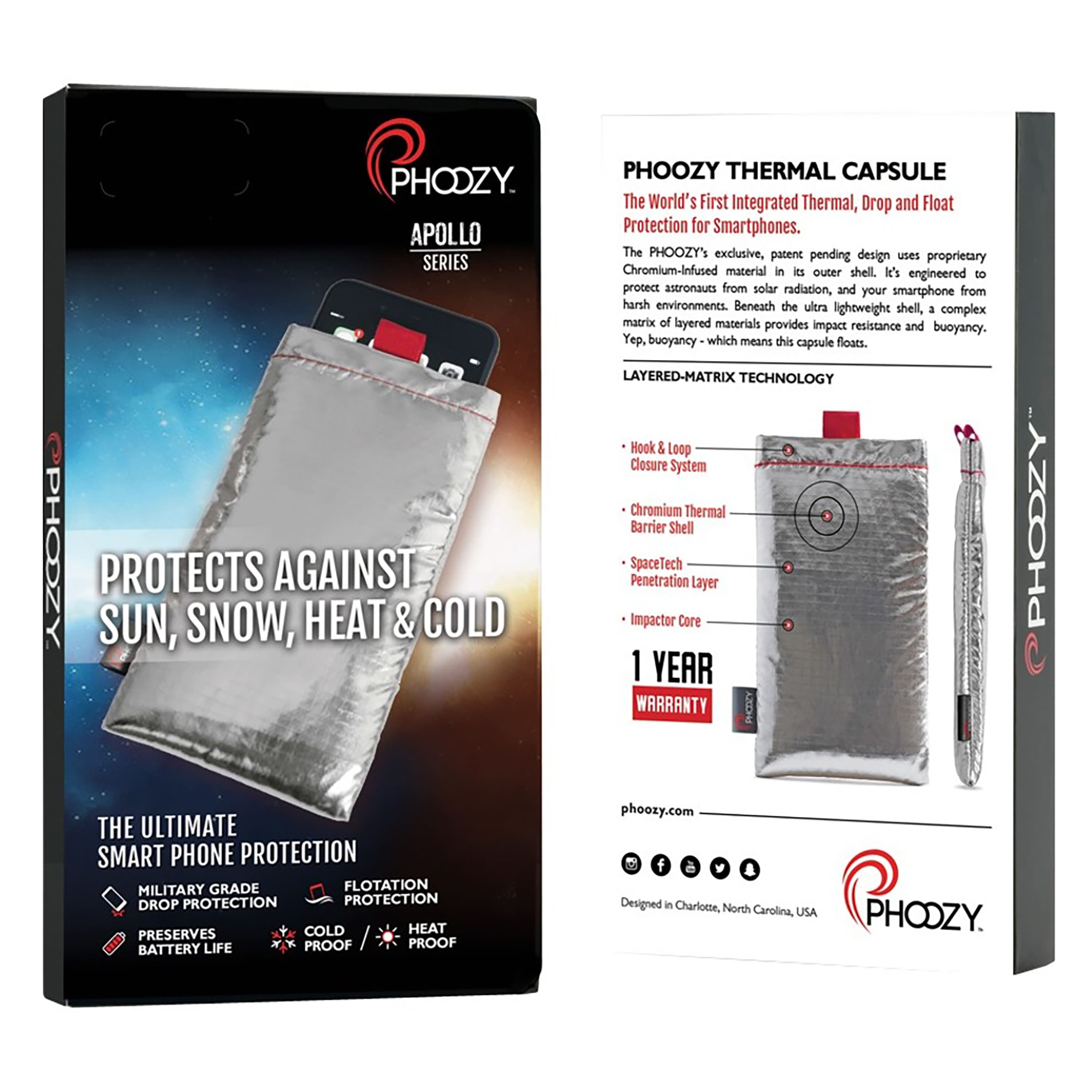 Alt View 3. Phoozy - Apollo Series Thermal Phone Case - Silver.