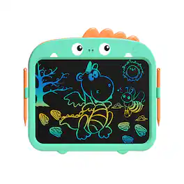 Sahara - Kids Colorful 13.5" LCD Writing Notepad – Cute Animal Design, Eye-Protected Screen, One-Click Erase & Anti-Erase Lock - Teal