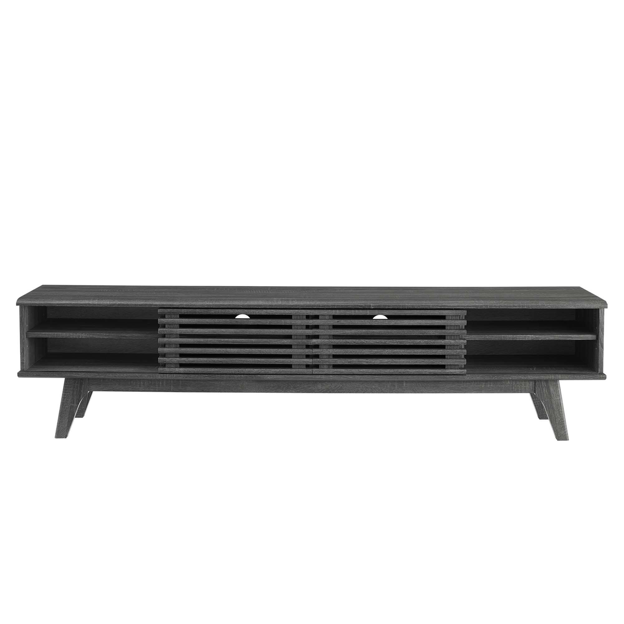 Back. Modway - Render 70" Entertainment Center TV Stand by Modway - Charcoal.