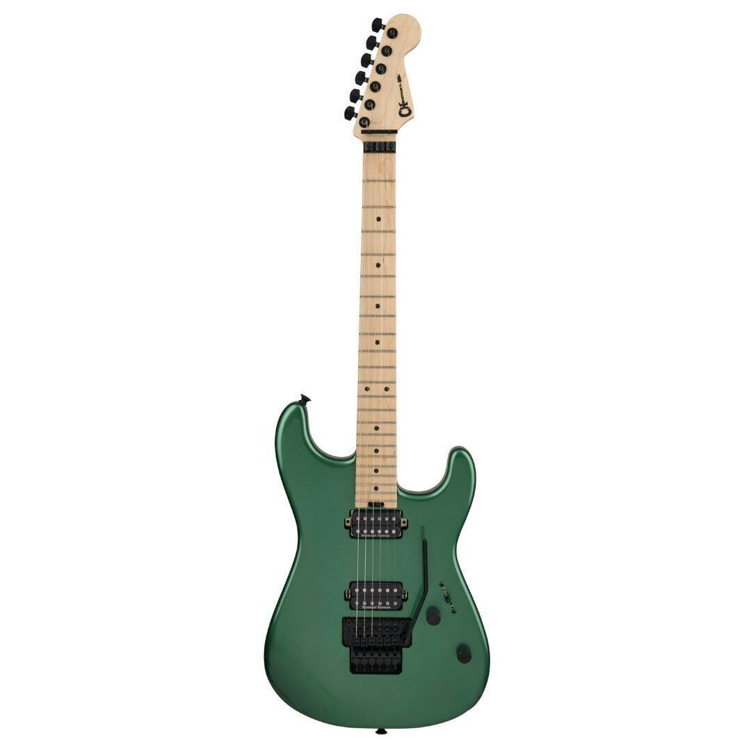 Front. Charvel - Charvel C6Pro-Mod San Dimas Style 1 HH FR MPL, Maple Fingerboard, Pelham Green.