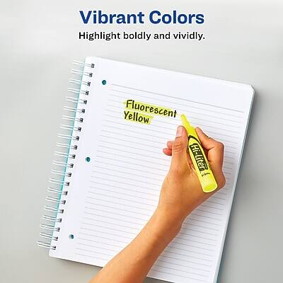 Vibrant Colors  
Highlight boldly and vividly.  

Fluorescent Yellow