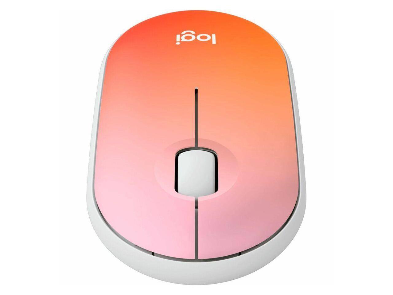 Alt View 2. Logitech - Logitech M340 Wireless Mouse - Silent Clicks, USB Receiver, Tropical Sunrise Print - Tropical Sunrise.