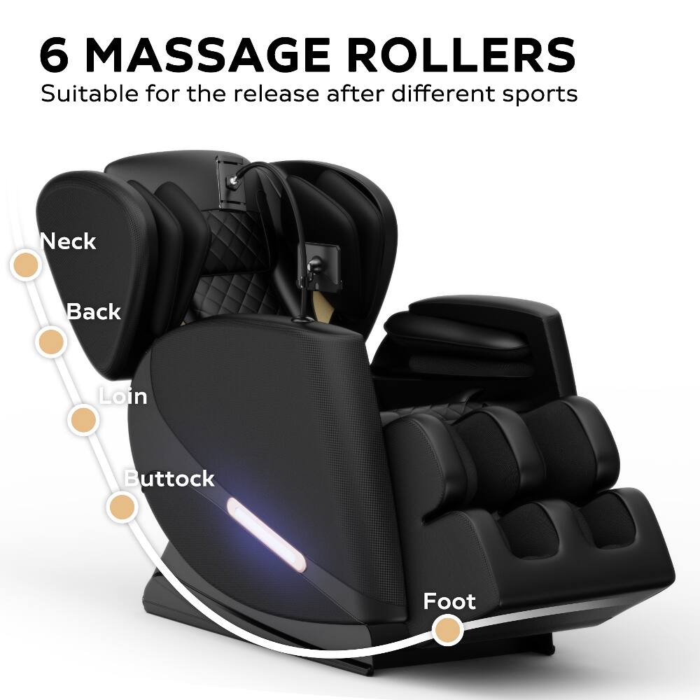 6 MASSAGE ROLLERS  
Suitable for the release after different sports  
Neck  
Back  
Loin  
Buttock  
Foot
