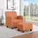 Alt View 14. OSP Home Furnishings - Aiden Chair & Ottoman Herringbone - Orange.