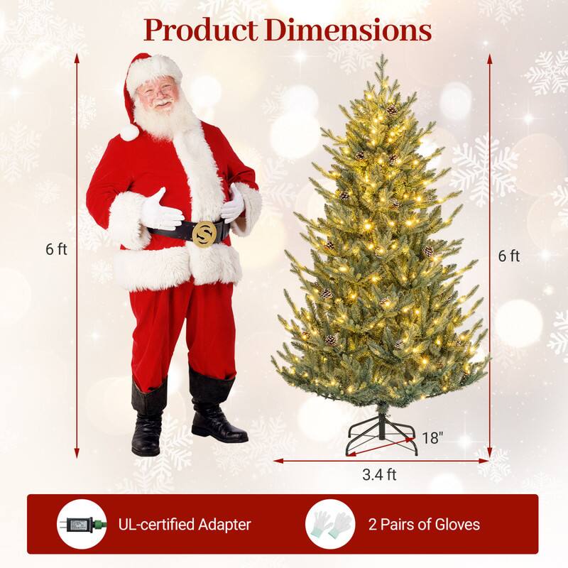 Product Dimensions
6 ft
6ft
18"
3.4ft
UL-certified Adapter
2 Pairs of Gloves