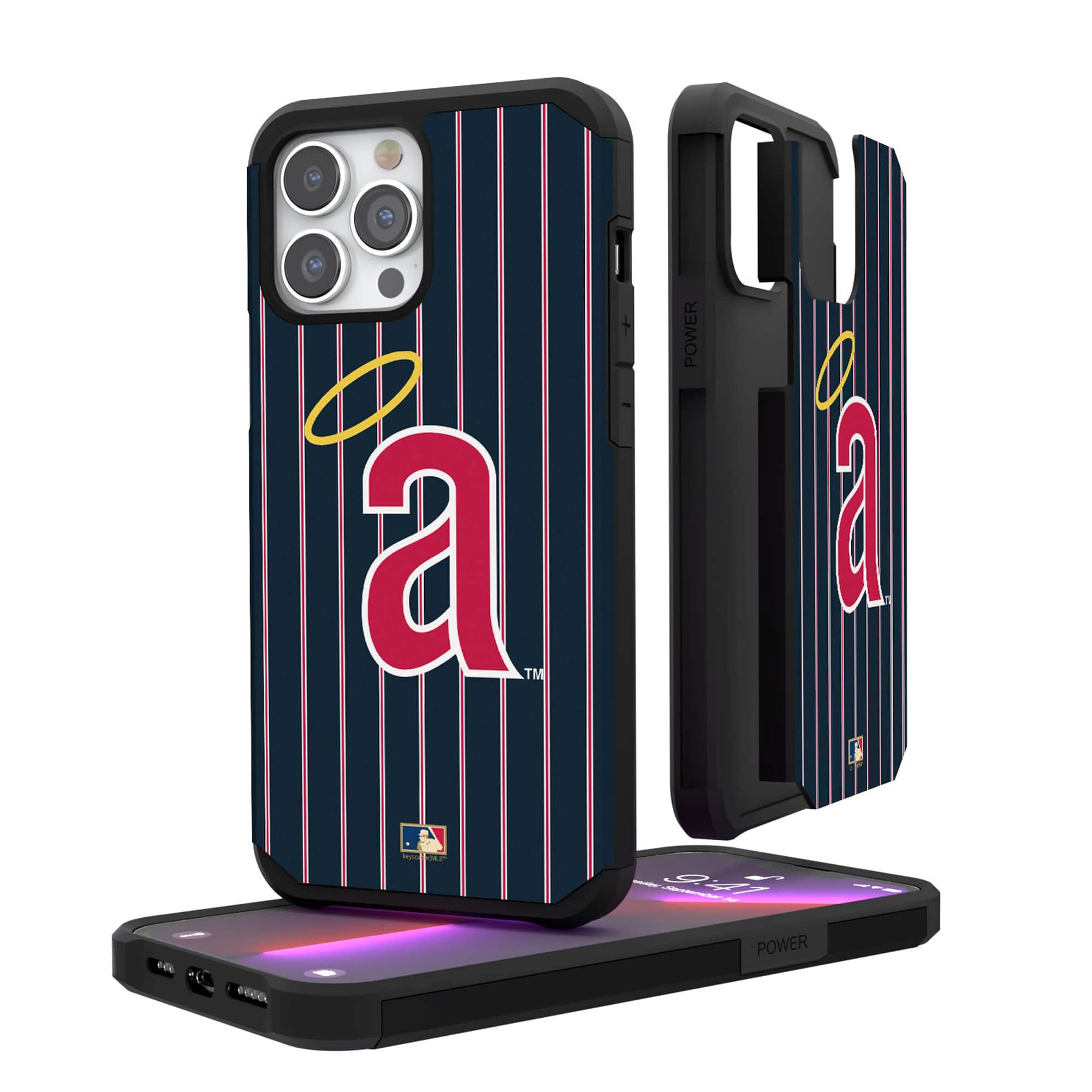 Keyscaper - MLB - Los Angeles Angels Alternate Logo iPhone Pinstripe Cooperstown Design Rugged Case - 12 Pro Max - Multicolor price history on PriceWatchPro