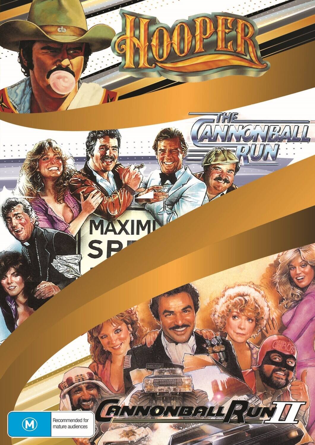 Burt Reynolds 3-Movie Collection (Hooper / The Cannonball Run / Cannonball Run II)  - DVD