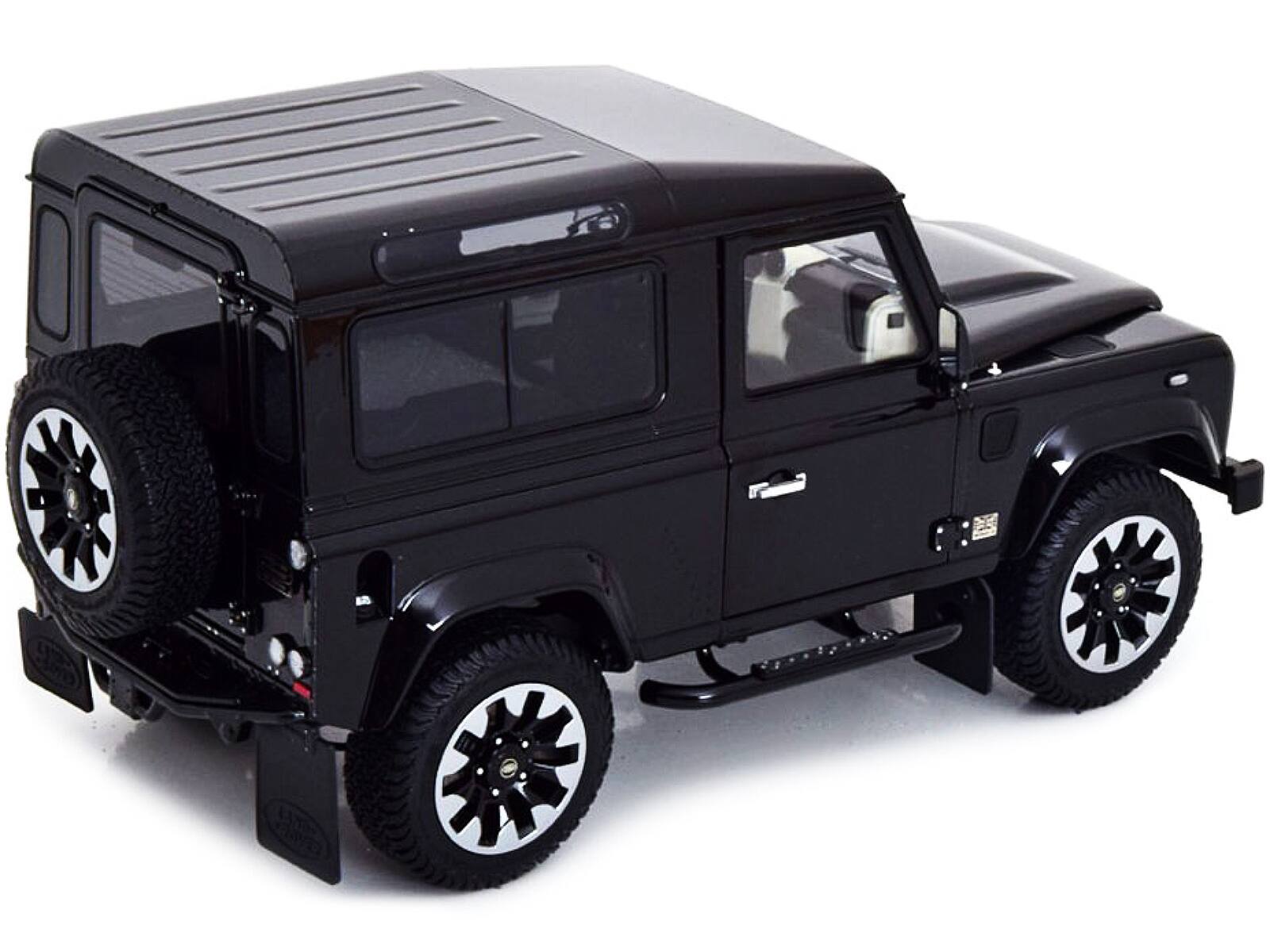 Alt View 2. LCD Models - Land Rover Defender 90 Works V8 Black "70th Edition" 1/18 Diecast Model Car by LCD Models.