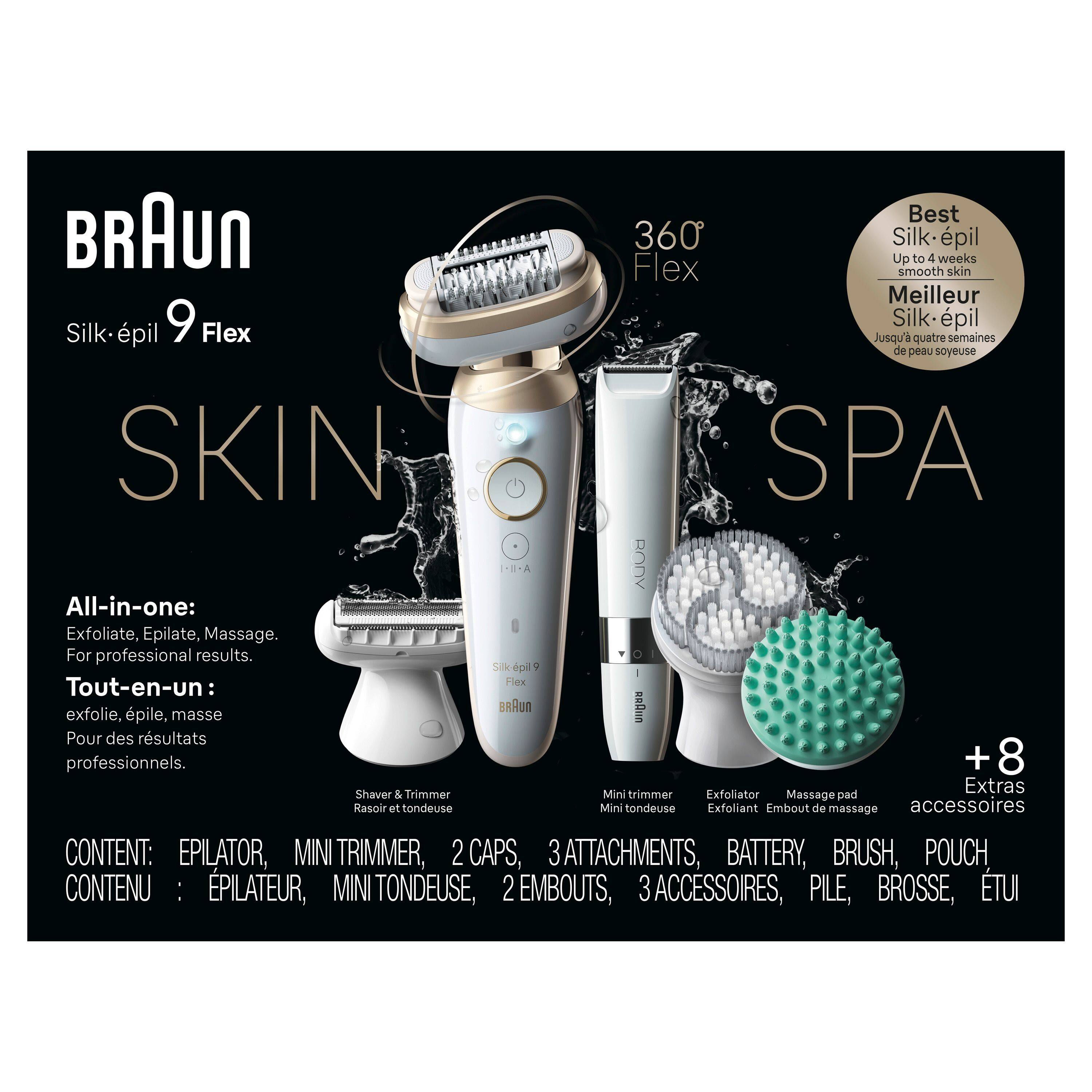 Braun Silk-épil 9 脱毛器 Amazon.com: Braun Epilator Silk-épil 9, Hair Removal Device, Women