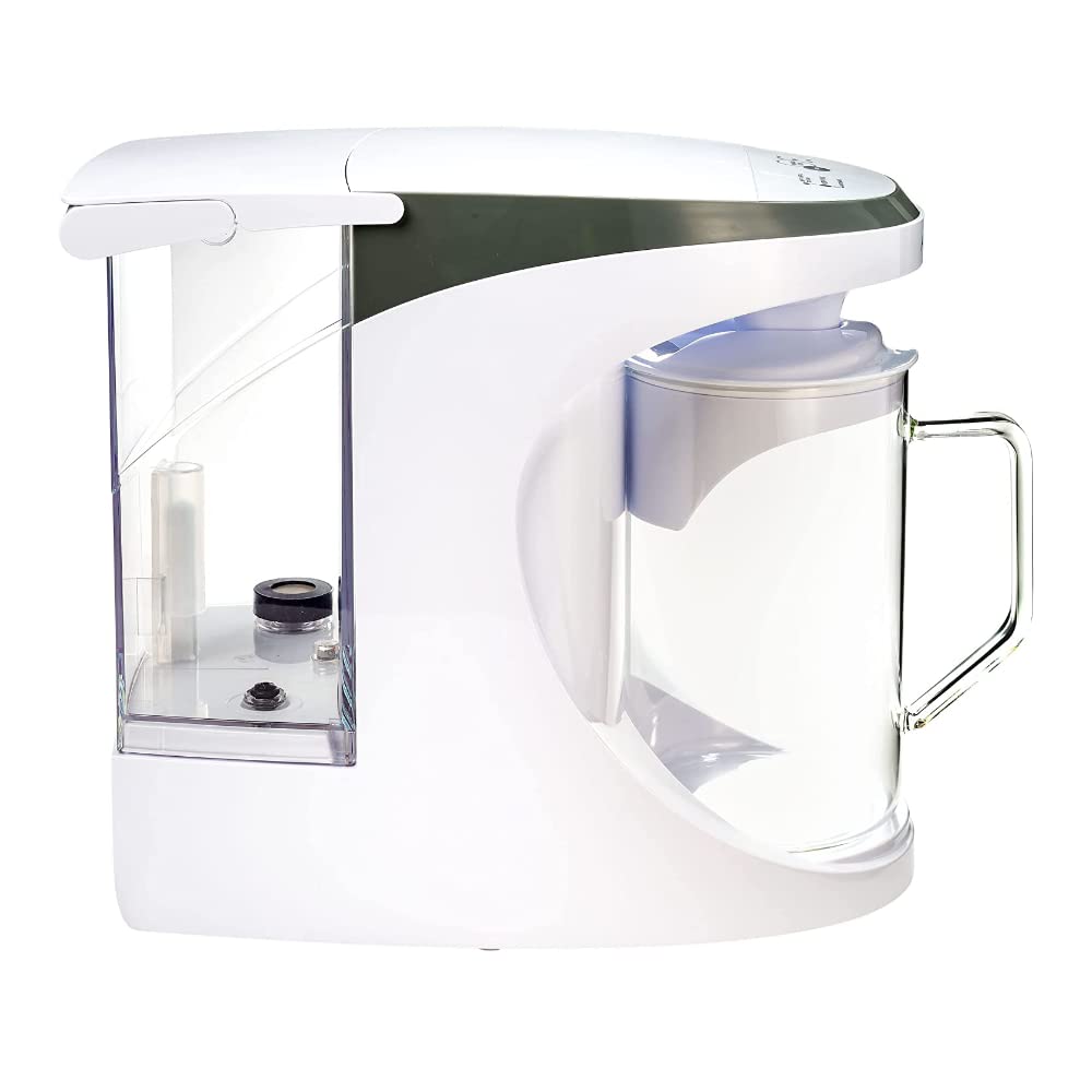 Alt View 5. AquaTru - AquaTru Carafe Alkaline Countertop Water Purifier Certified 4-Stage RO System Removes 84 Contaminants No Plumbing - White.