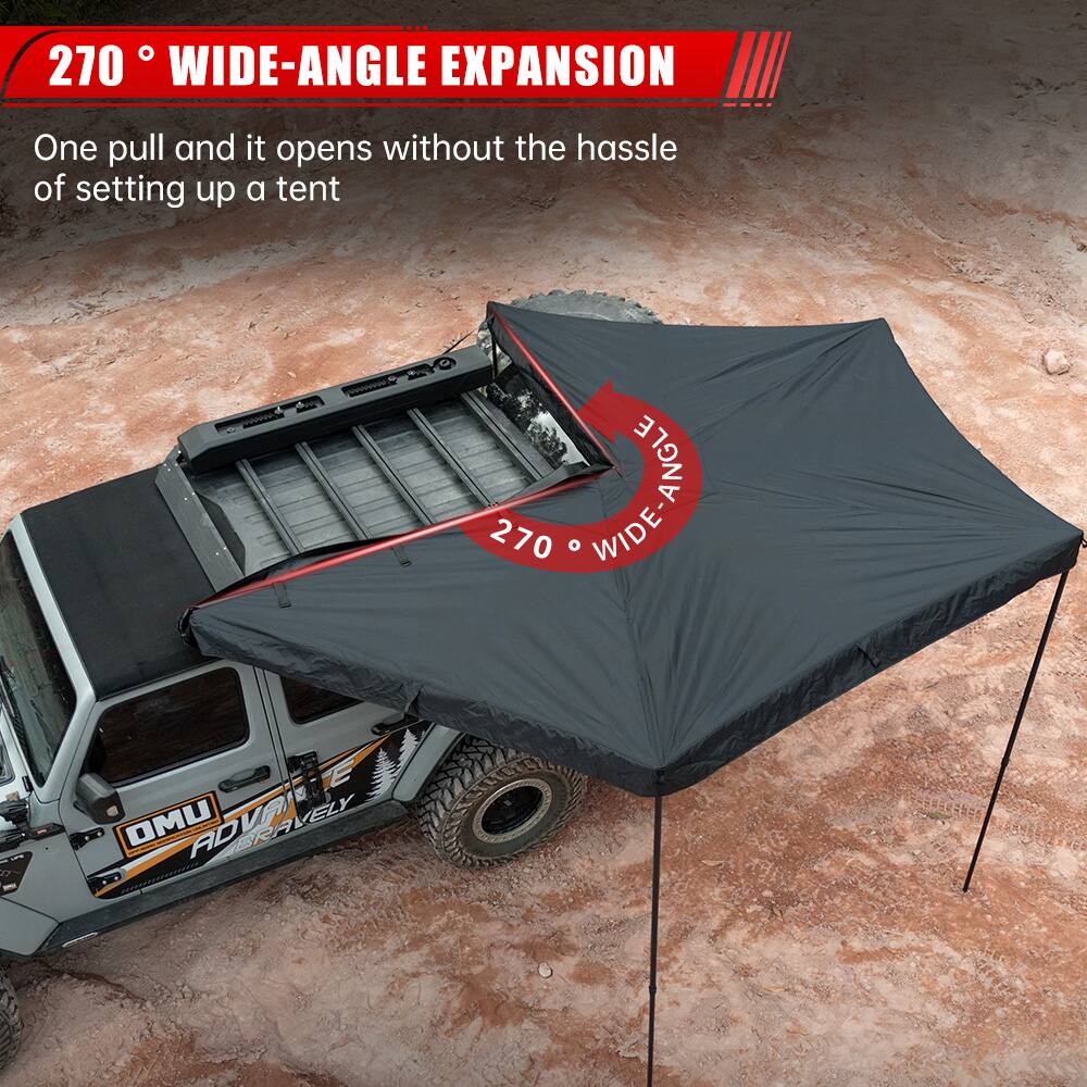 270° WIDE-ANGLE EXPANSION

One pull and it opens without the hassle of setting up a tent

270° WIDE-ANGLE EXPANSION