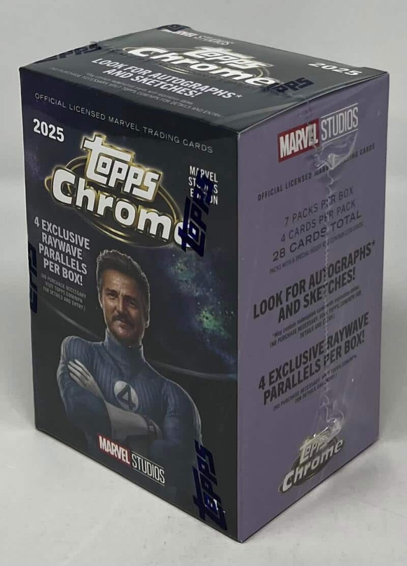 2025 Topps Chrome Marvel Studios Blaster Box price history on PriceWatchPro
