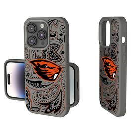 Keyscaper - NCAA - Oregon State Beavers Paisley iPhone Soft Touch Case - 15 - Gray