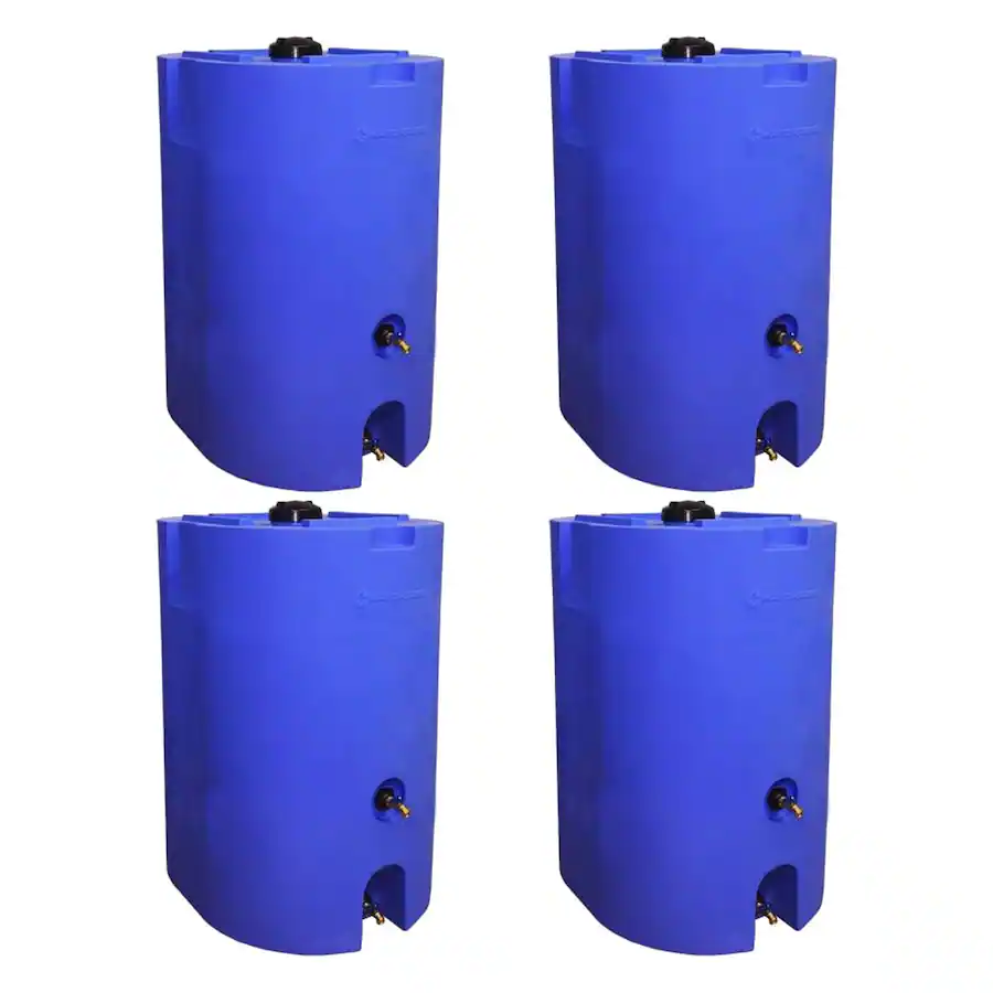 WaterPrepared 160 Gal Stackable Design Utility Water Tank w/ Large Cap ...