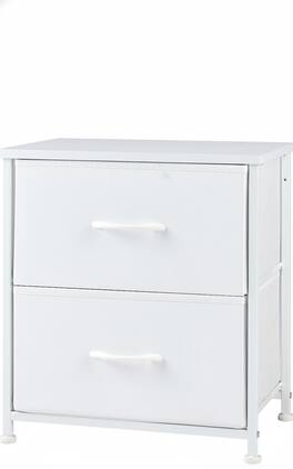 AOITUN - Nightstand with 2 Storage Drawers 20" Height for Daily Use - Perfect for Dorms, Bedrooms - Durable and Stylish Design - White