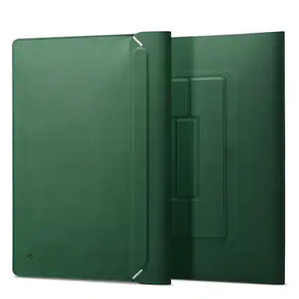 Front. Spigen - Spigen Valentinus S Protective Laptop Sleeve for 16-inch Laptop - Jeju Green.