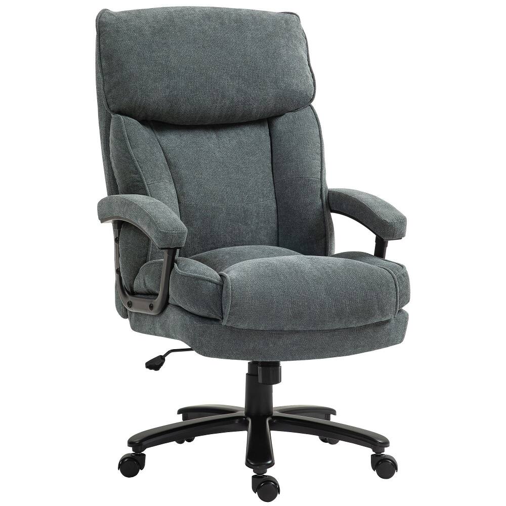 Front. Loheer - Loheer Big and Tall Desk Chair 450 lbs Heavy Duty Executive Office Chair Gray - Gray.